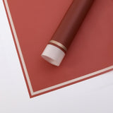 58x58cm Matte Film with Gold Trim Flower Packaging Sheets | P - HX038 | MOQ 100pcs | Laribbon Custom - laribbons