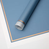 58x58cm Matte Film with Gold Trim Flower Packaging Sheets | P - HX038 | MOQ 100pcs | Laribbon Custom - laribbons