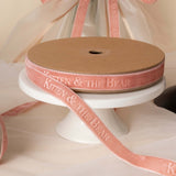Custom Velvet Ribbon with Debossed Logo – Valentine's Day Multiple Widths & Colors | Laribbons Custom - laribbons