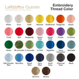 Custom Embroidered Wreath Sash | Monogram new home customized | LaRibbons - laribbons Custom Shop