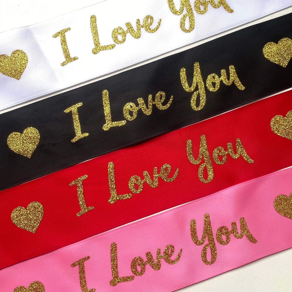 Custom Shimmer Glitter Satin Ribbon – Mother’s Day MOQ 200Y Widths & Colors | Laribbons Custom - laribbons