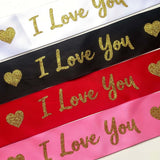 Custom Shimmer Glitter Satin Ribbon – Mother’s Day MOQ 200Y Widths & Colors | Laribbons Custom - laribbons