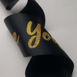 Custom Shimmer Glitter Satin Ribbon – Mother’s Day MOQ 200Y Widths & Colors | Laribbons Custom - laribbons