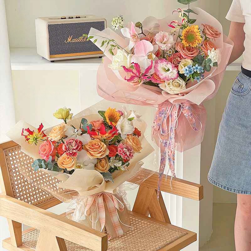 58x58cm Non - woven Matte Flower Packaging Sheets | P - JHMHT | MOQ 100pcs | Laribbon Custom - laribbons