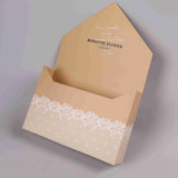 35x8x51cm Envelope - Style Flower Gift Box with Lace Print | BX - LMLX | Laribbons Custom - laribbons