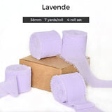 Handmade Chiffon Ribbon with Raw Edge – 1.5