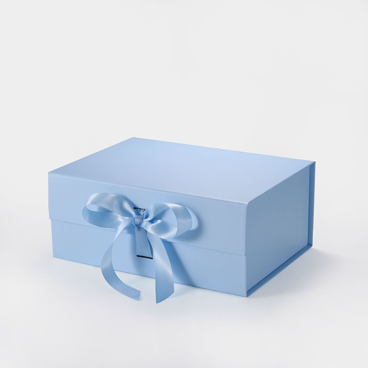 Custom Logo Ribbon Gift Boxes – 9.25×6.7×4 in, Foldable & Collapsible | 20 Colors | Laribbons Custom - laribbons Custom Shop