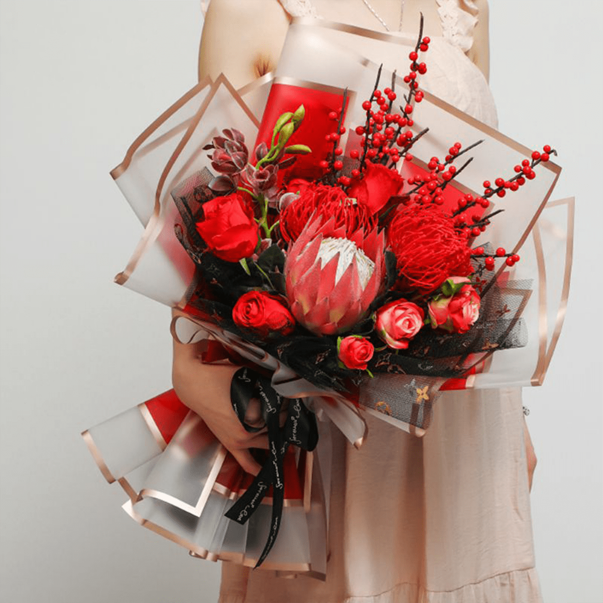 56x56cm 50μm Matte Film Floral Packaging Sheets | MOQ 100pcs | Laribbon Custom - laribbons