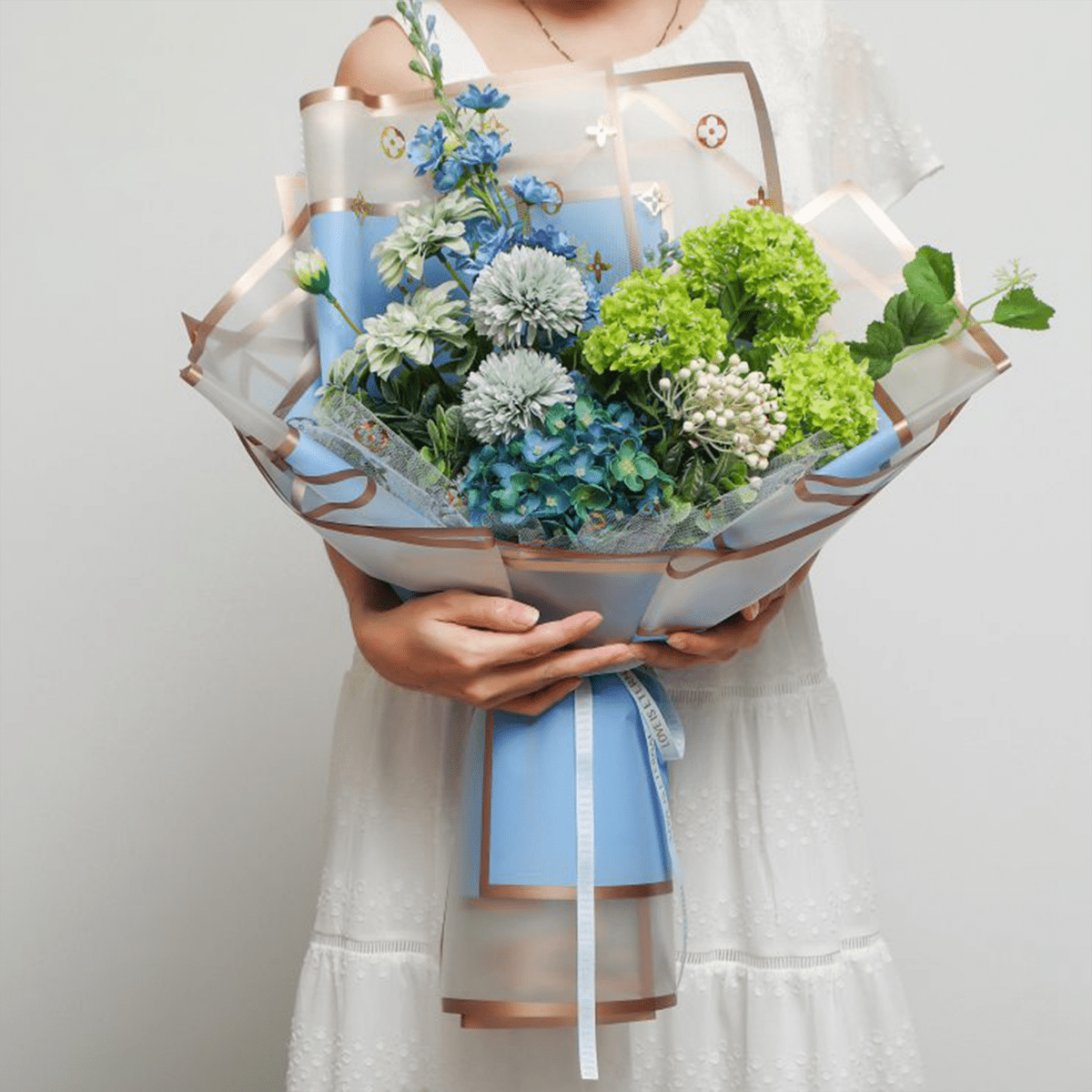 56x56cm 50μm Matte Film Floral Packaging Sheets | MOQ 100pcs | Laribbon Custom - laribbons