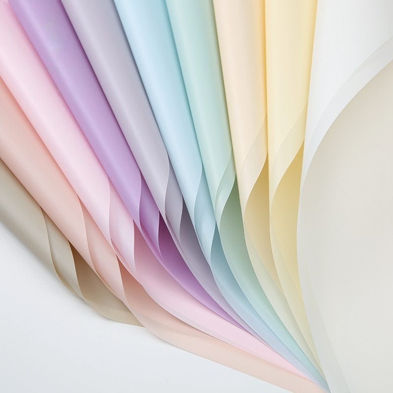 58x58cm Matte Film Flower Packaging Sheets | P - MTZ | MOQ 100pcs | Laribbon Custom - laribbons