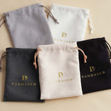 Custom Luxury Suede Drawstring Bags - Personalized Logo Jewelry | Prices include shipping - laribbons Custom Shop