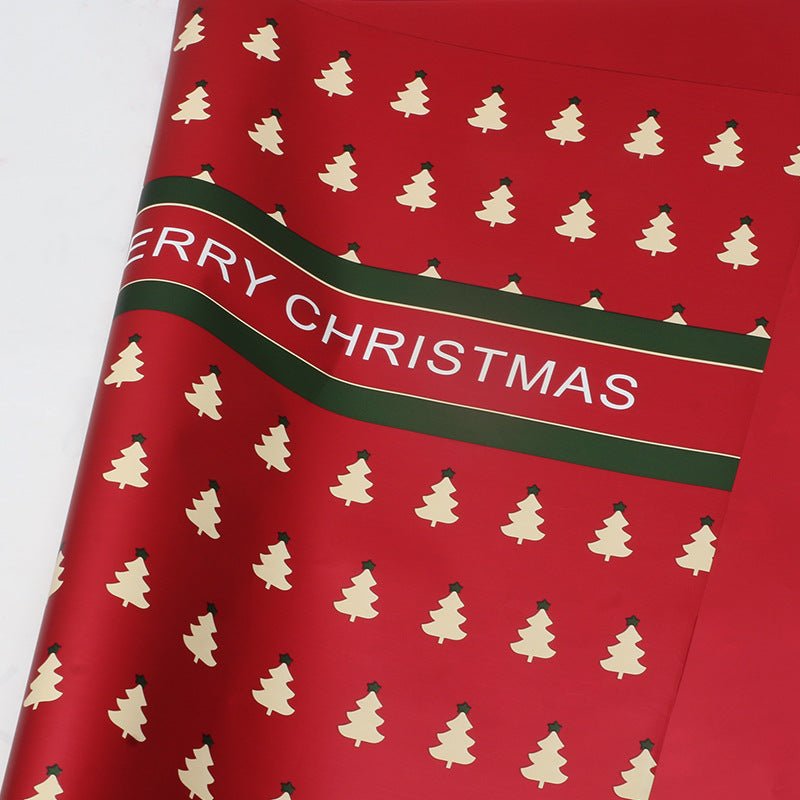 Christmas Flower Wrapping Sheets – 20 Pack, 22" x 22", Waterproof Plastic, Tear - Resistant, 17 Red, Green & White Designs | Laribbons Custom - laribbons Custom Shop