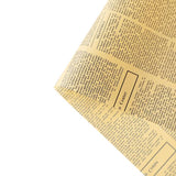 Floral Wrapping Paper Like Newspaper BOPP | MOQ 100pcs | Laribbon Custom - laribbons Custom Shop