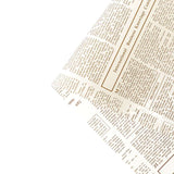 Floral Wrapping Paper Like Newspaper BOPP | MOQ 100pcs | Laribbon Custom - laribbons Custom Shop