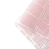Floral Wrapping Paper Like Newspaper BOPP | MOQ 100pcs | Laribbon Custom - laribbons Custom Shop