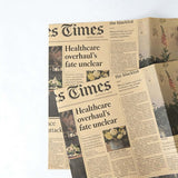50x70cm 100gsm Vintage Newspaper Print Flower Packaging Sheets | P - NP005 | MOQ 100pcs | Laribbon Custom - laribbons