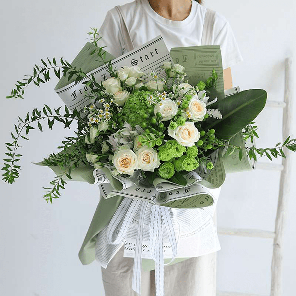 58x58cm BOPP Double Sided Floral Packaging Sheets | MOQ 100pcs | Laribbon Custom - laribbons