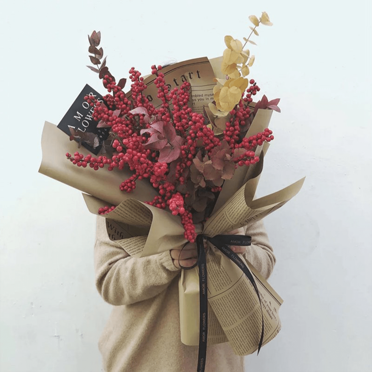 58x58cm BOPP Double Sided Floral Packaging Sheets | MOQ 100pcs | Laribbon Custom - laribbons