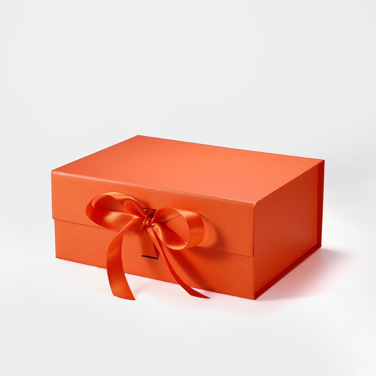Custom Logo Ribbon Gift Boxes – 9.25×6.7×4 in, Foldable & Collapsible | 20 Colors | Laribbons Custom - laribbons Custom Shop