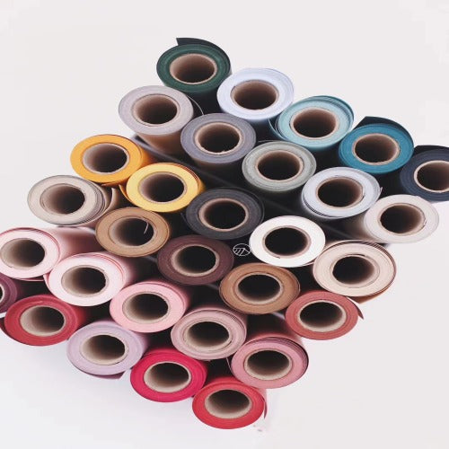 58cm x 8Y 80g Solid Color Craft Florist Wrapping Paper RollColor Mixed | P.FHXL-Roll | MOQ 10 Rolls  | Laribbon Custom