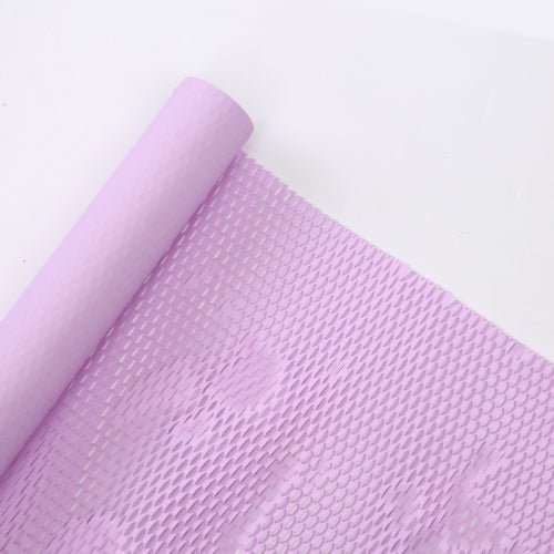 50cm x 8Y Unprinted Kraft Honeycomb Floral Wrapping Paper Roll Color Mixed | P.HBFWZ | MOQ 10 Rolls | Laribbon Custom - Laribbons Custom