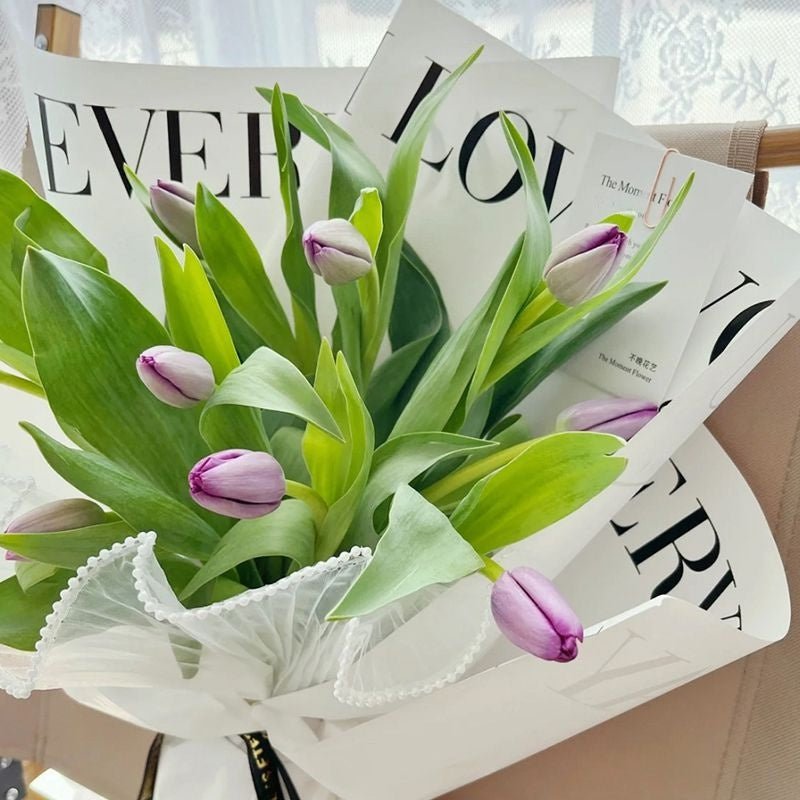 57x57cm BOPP "I LOVE YOU" Script Flower Packaging Sheets | P - PLDYB | MOQ 100pcs | Laribbon Custom - laribbons