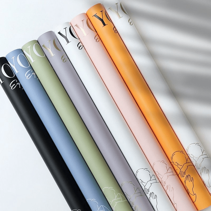 57x57cm BOPP "I LOVE YOU" Script Flower Packaging Sheets | P - PLDYB | MOQ 100pcs | Laribbon Custom - laribbons