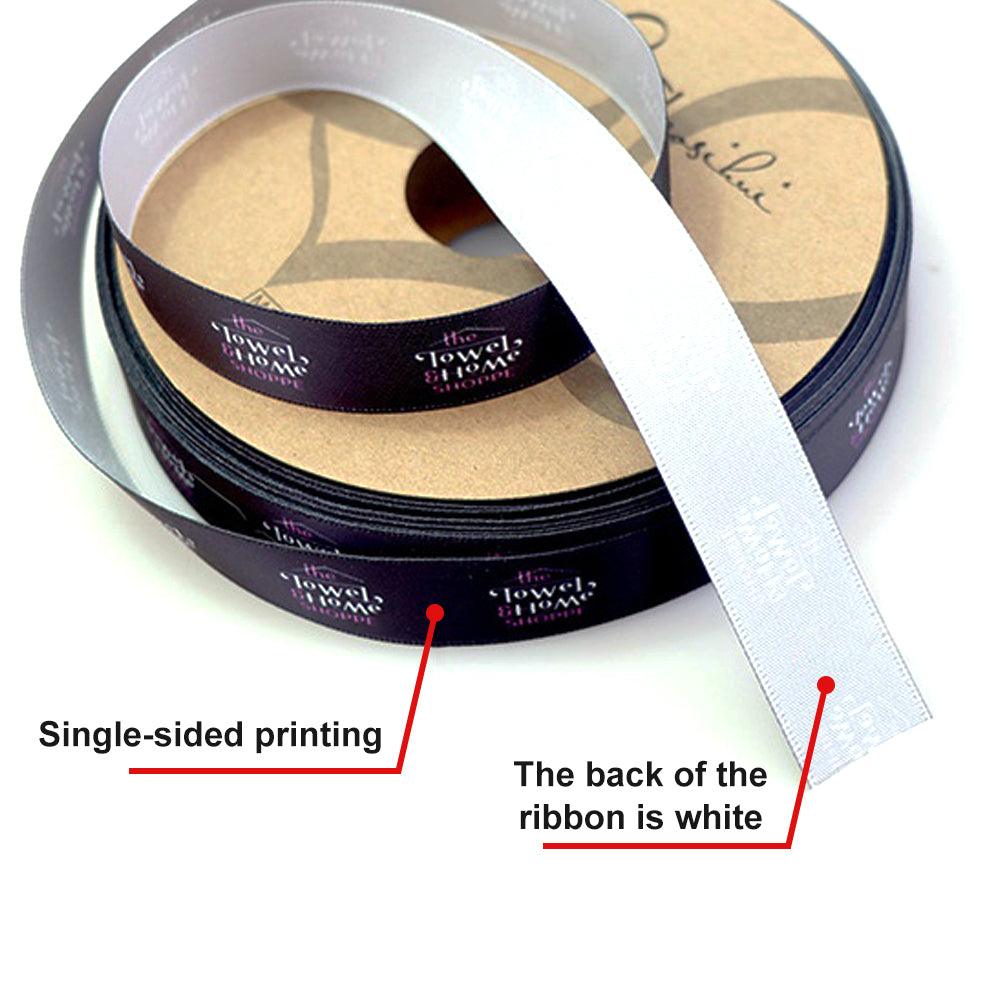 Custom Multicolor Ribbon Printed Satin/Grosgrain Ribbon Tape Personalized Wedding Decoration Party Favor Giftbox Wrapping Bouquet 100Yards/lot - laribbons Custom Shop