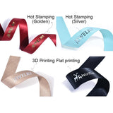Custom Printed Polycotton Ribbon – Personalized Logo, Text & Icons for Gift Wrapping | 100 Yards Per Roll | Laribbons Custom - laribbons Custom Shop