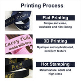 Custom Printed Grosgrain Ribbon – Personalized Logo, Text & Icons | 100 Yards Per Roll | Laribbons Custom - laribbons Custom Shop