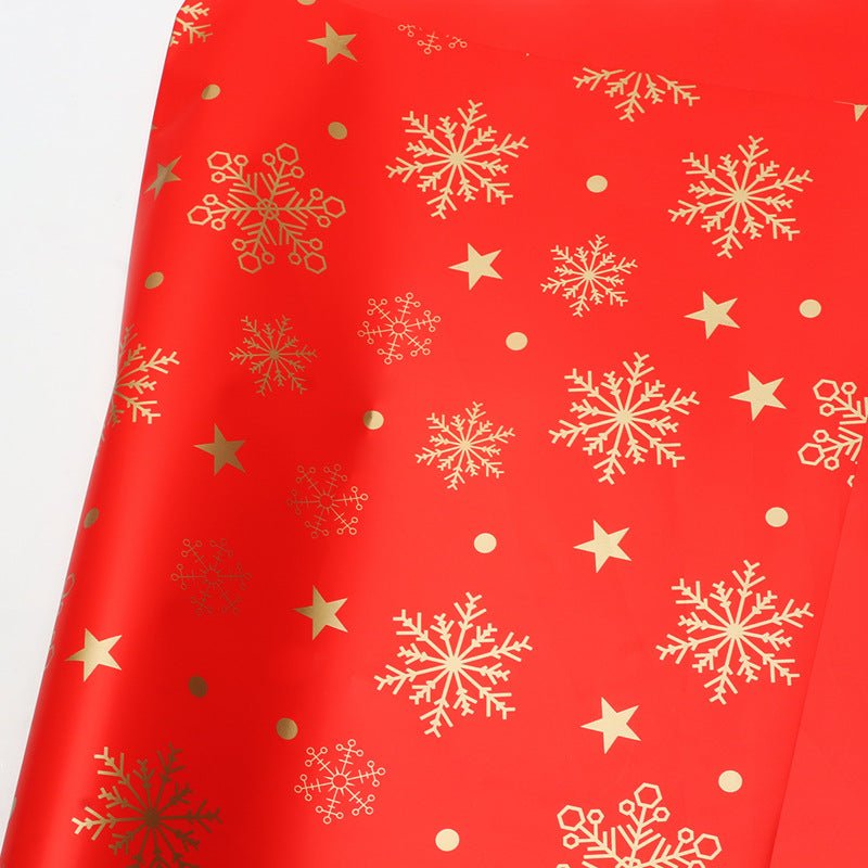 Christmas Flower Wrapping Sheets – 20 Pack, 22" x 22", Waterproof Plastic, Tear - Resistant, 17 Red, Green & White Designs | Laribbons Custom - laribbons Custom Shop