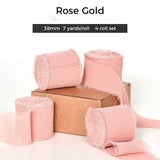Handmade Chiffon Ribbon with Raw Edge – 1.5