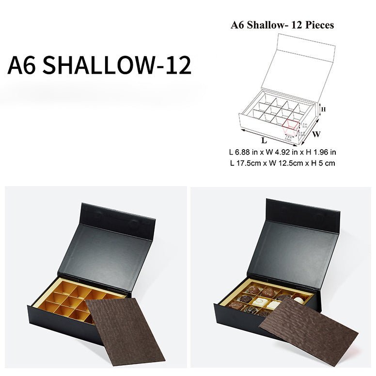 🍫 Luxury Chocolate Gift Boxes – Foldable | 4–24 Grids | MOQ 100 | Samples & Custom Logo | Laribbons Custom - laribbons Custom Shop