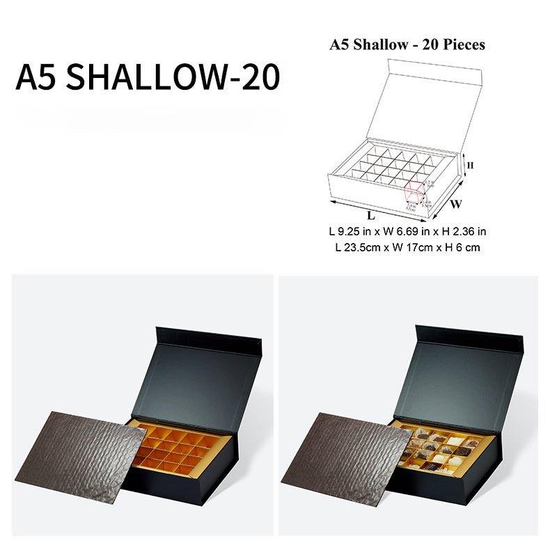 🍫 Luxury Chocolate Gift Boxes – Foldable | 4–24 Grids | MOQ 100 | Samples & Custom Logo | Laribbons Custom - laribbons Custom Shop