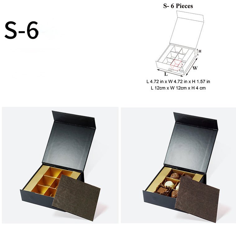 🍫 Luxury Chocolate Gift Boxes – Foldable | 4–24 Grids | MOQ 100 | Samples & Custom Logo | Laribbons Custom - laribbons Custom Shop
