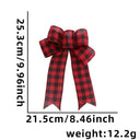  Red Plaid Bow