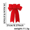  Flocked Red Bow