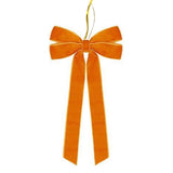 Velvet Two-Loop Bow, 13×26cm Christmas Decor Bow with Twist Tie | Assorted Colors | 4pcs/Pack, MOQ 5 Packs | Mixable - Laribbons Custom