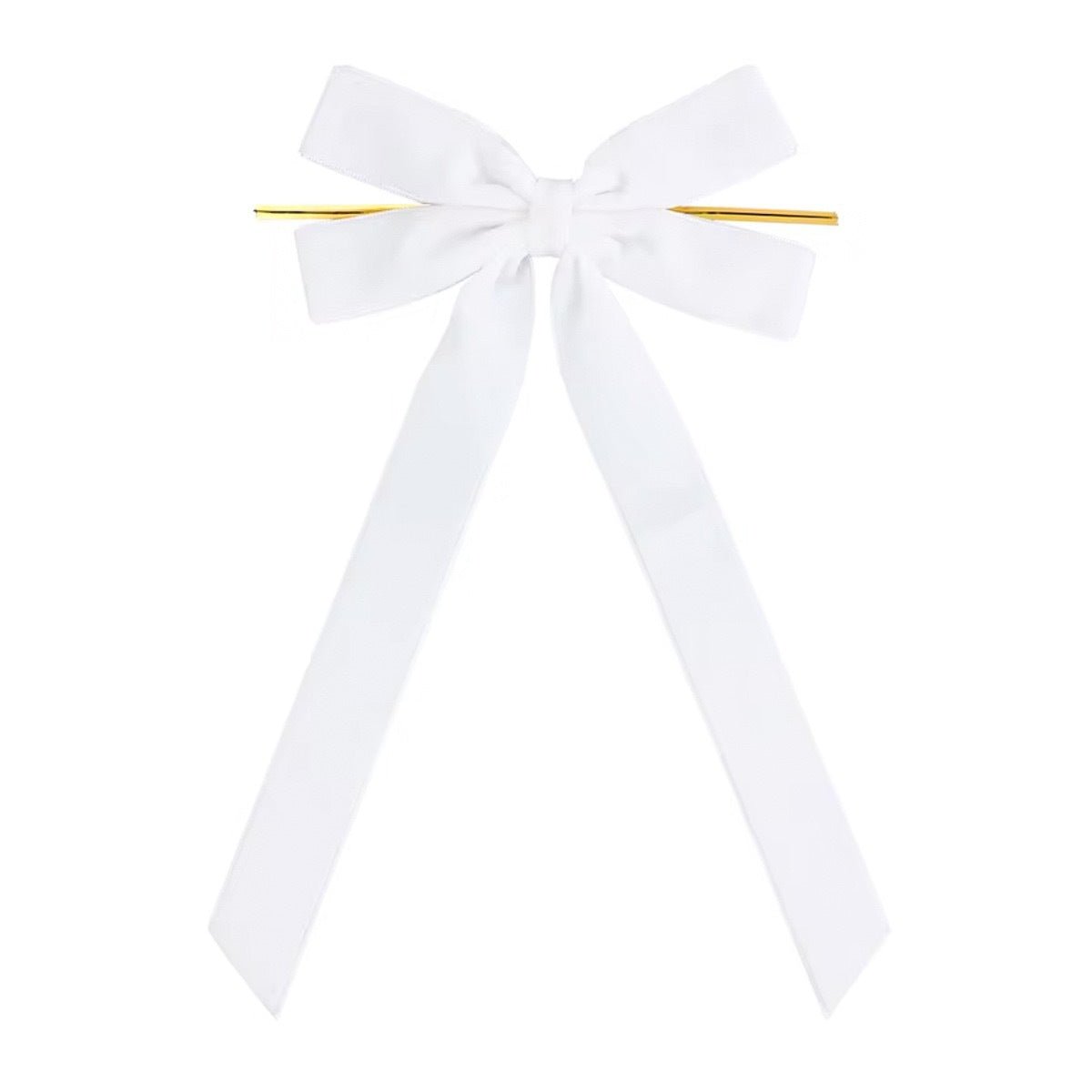 Velvet Two-Loop Bow, 13×26cm Christmas Decor Bow with Twist Tie | Assorted Colors | 4pcs/Pack, MOQ 5 Packs | Mixable - Laribbons Custom