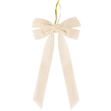 Velvet Two-Loop Bow, 13×26cm Christmas Decor Bow with Twist Tie | Assorted Colors | 4pcs/Pack, MOQ 5 Packs | Mixable - Laribbons Custom