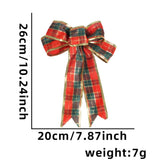 Christmas Burlap Bow Ornaments, Pre-Tied Plaid Holiday Bow for Christmas Tree Wreath Gift Wrapping, Assorted Styles, MOQ 5 Packs (2 pcs per pack), Mixable - Laribbons Custom
