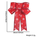  Red Snowflake Bow