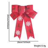 Christmas Burlap Bow Ornaments, Pre-Tied Plaid Holiday Bow for Christmas Tree Wreath Gift Wrapping, Assorted Styles, MOQ 5 Packs (2 pcs per pack), Mixable - Laribbons Custom
