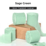 Handmade Chiffon Ribbon with Raw Edge – 1.5