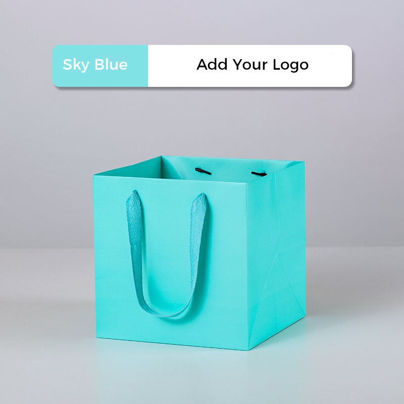 Custom Logo Paper Bags – 250gsm | 30 Sizes · 10 Colors · Ready to Ship | Laribbons Custom - laribbons Custom Shop