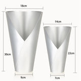 V - Shaped Foil - Lined Flower Cone Holder | BX - TMMHST | Laribbons Custom - laribbons