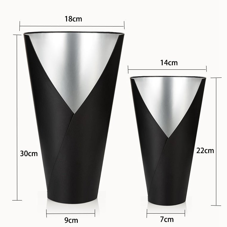 V - Shaped Foil - Lined Flower Cone Holder | BX - TMMHST | Laribbons Custom - laribbons