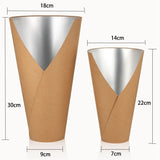 V - Shaped Foil - Lined Flower Cone Holder | BX - TMMHST | Laribbons Custom - laribbons