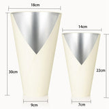 V - Shaped Foil - Lined Flower Cone Holder | BX - TMMHST | Laribbons Custom - laribbons