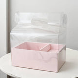 30×26.5×10cm Clear PVC Window Flower Gift Box with Handle | BX - TMXHSTH | Laribbons Custom - laribbons